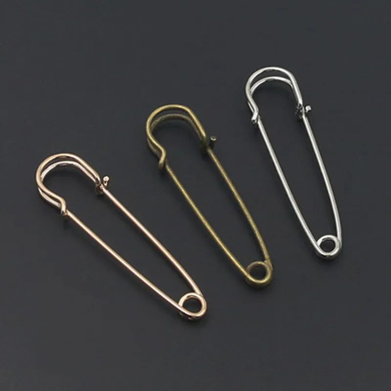 

10Pcs Safety Pins Brooch Extra Large Steel Safety Pin Buckle Pin Clothes Metal pin Sewing Accessories
