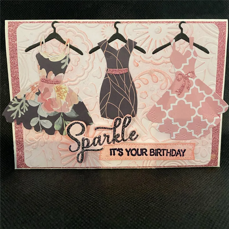 Uds muere de mujeres forma del vestido de corte de Metal muere por Scrapbooking DIY álbum papel gofrado manualidades decorativas para tarjetas