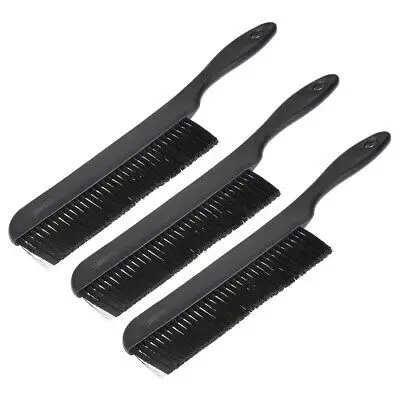 

3pcs Plastic Handle Large Size ESD Anti Static Conductive Brush 33 Holes Black