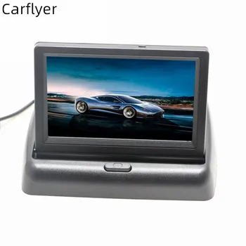 

Carflyer Car Rear View Camera Reversing Parking System 4.3 inch TFT LCD Rearview Monitor Waterproof Night Vision Backup Camera