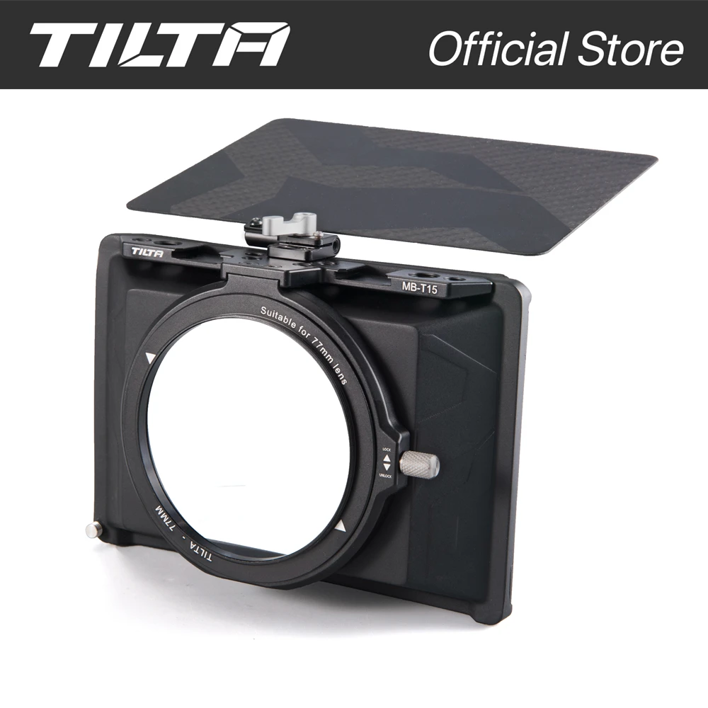 

TILTA MB-T15 Mini Matte Box for DSLR Mirrorless Camera Lens Ring Compatible with 55mm/58mm/62mm/67mm/72mm/77mm lens BMPCC 6K