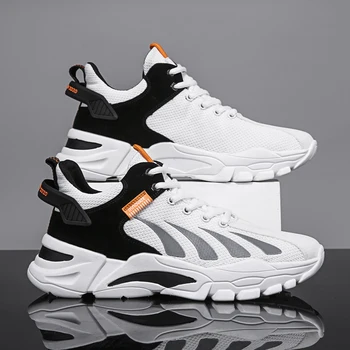 

Men's shoes 2020 new autumn and winter trend flying woven sports leisure mesh running travel shoes (walker)