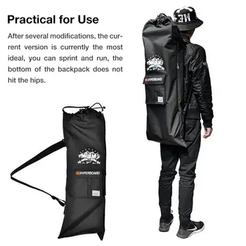 

Professional Electric Skateboard Bag 105x40cm Shouler Double Rocker Skateboard Backpack Multi-functional Drawstring Bag