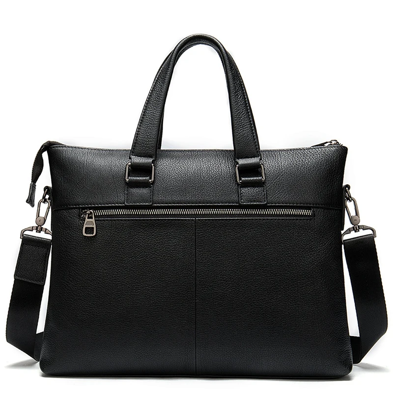 

FGGS-Leather Laptop Briefcases Bags for Men Genuine Leather Briefcase Male Totes Business Document Bag Men Messenger Bags