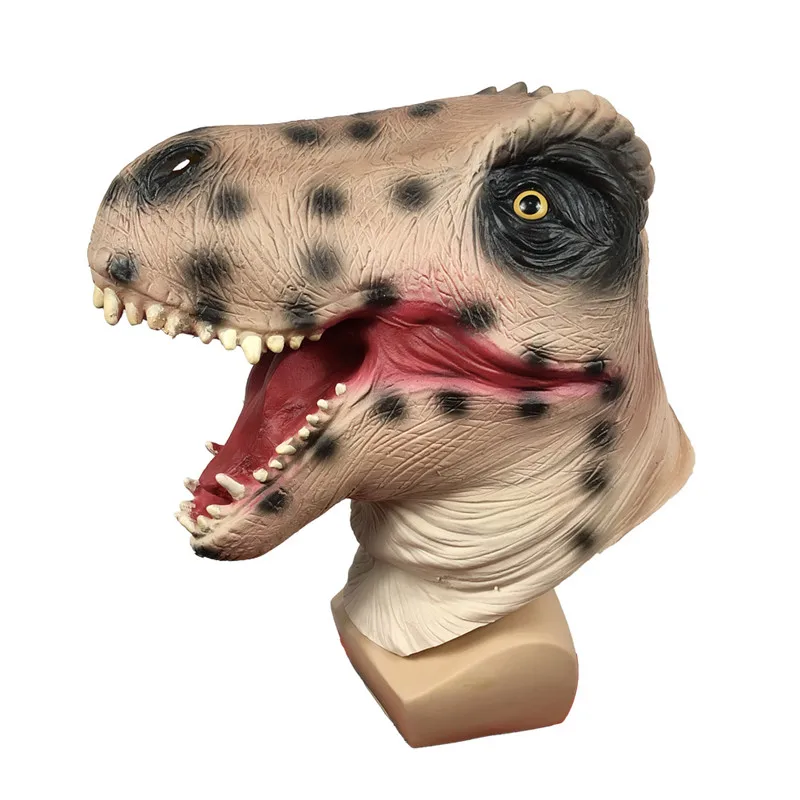 

New Hot Scary Realistic T-Rex Dinosaur Mask Jurassic World Cosplay Mask Adults Animal Costume Party Animal Mask Supplies
