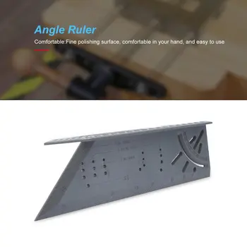 

New 3D Mitre Angle Measuring Ruler Scribe Mark Line Gauge Carpenter Ruler Square Layout Miter 45 And 90 Degrees Woodworking Scri