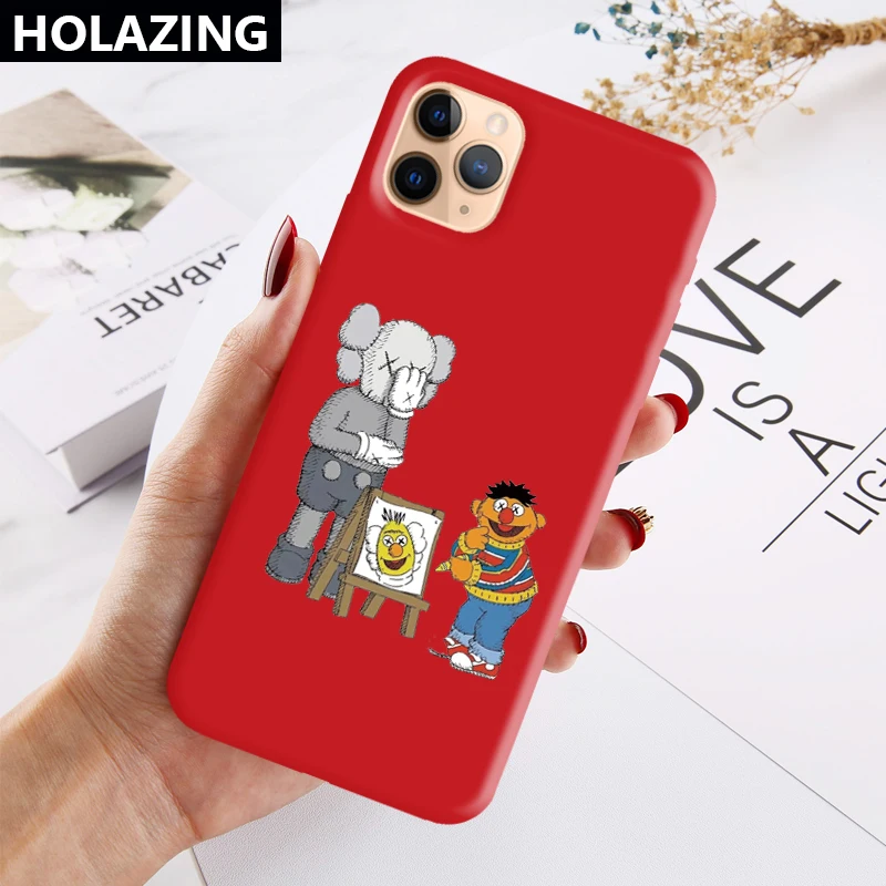 Для iPhone 11 Pro XS Max XR X 8 Plus 7 6S Мультфильм Kaw чехол цветной Мягкий силиконовый чехол с защитой от царапин