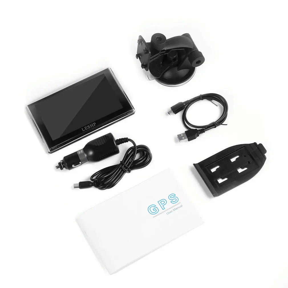  LESHP Schwarz Durable HD Auto GPS Global Positioning System Touch Screen Navigation Karte Freies Up