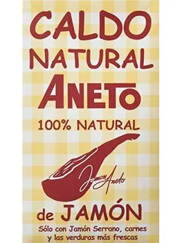 

Aneto - Caldo natural de jamón - 100% natural 1000 ml - Pack de 6 (Total 6000 ml)