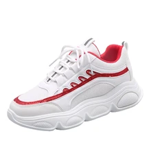 Женские кроссовки года; модные белые кроссовки; Брендовая обувь на платформе в стиле ретро для девочек; сетчатые кроссовки для папы; повседневные кроссовки на открытом воздухе