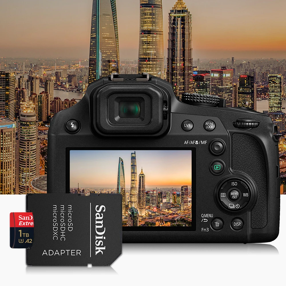 SanDisk-Extreme Pro Cartão de Memória Flash, Cartão Micro SD, SDXC, UHS-I, Cartão TF, Adaptador para Câmera, U3, V30, 400GB, 256GB, 64GB, 128GB