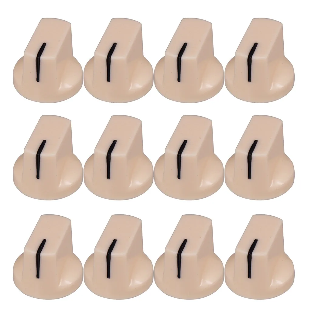 12 Pcs Guitar Volume Control Top Hat Knobs for Electric Guitar