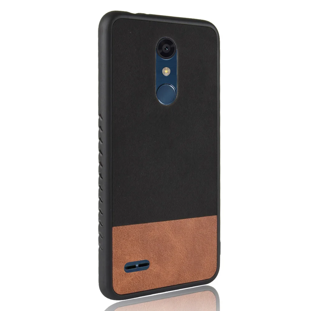 10 шт./лот TPU+ PU+ PC защитный винтажный джинсовый ТПУ мягкий кожаный чехол для телефона для LG K10 LGK10 Fundas Coque