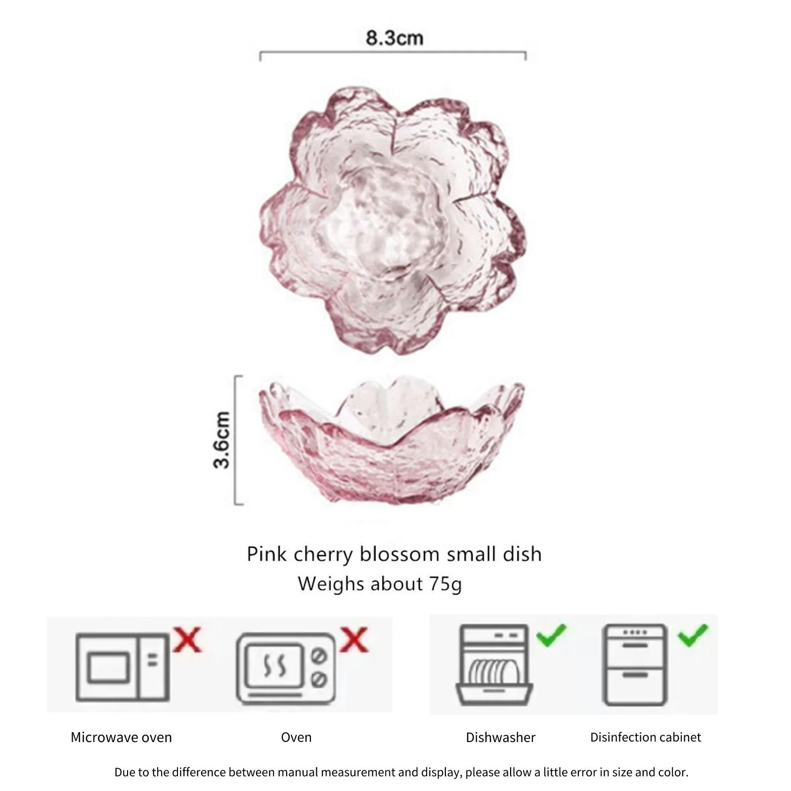 Elegant flower shaped glass bowl decoration for home and kitchen.