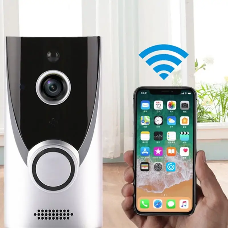 Дверной смарт-видеозвонок Wi-Fi водостойкий 720P HD | Безопасность и защита