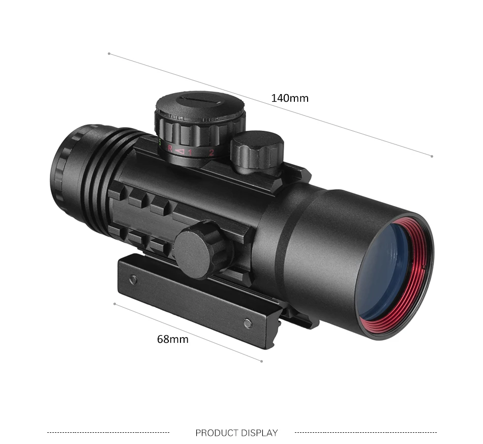 rifle escopo vermelho e verde dot scope