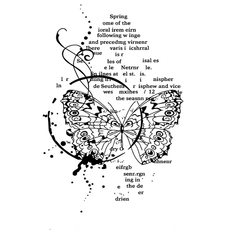 10*15 французские бабочки написание прозрачный DIY штамп печать Скрапбукинг карты изготовление фотоальбома украшения