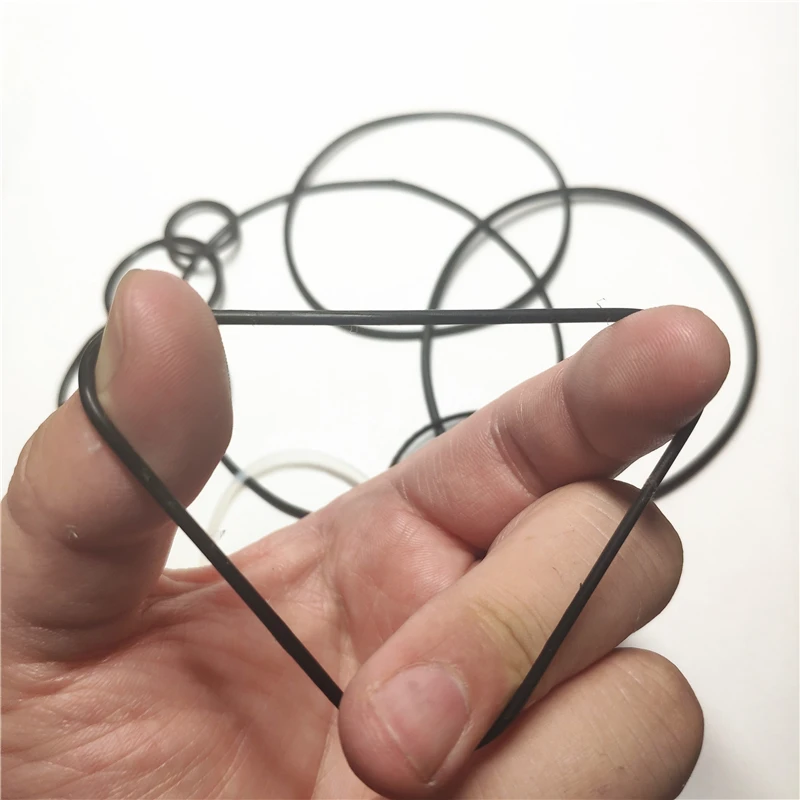 Rubber Belt Transmission Drive Belt 9 Sizes Silicone Rubber Band Pulley Transmission Engine Drive Round Belts Tape DIY Toy Module Car Motor Stretch Droppshipping