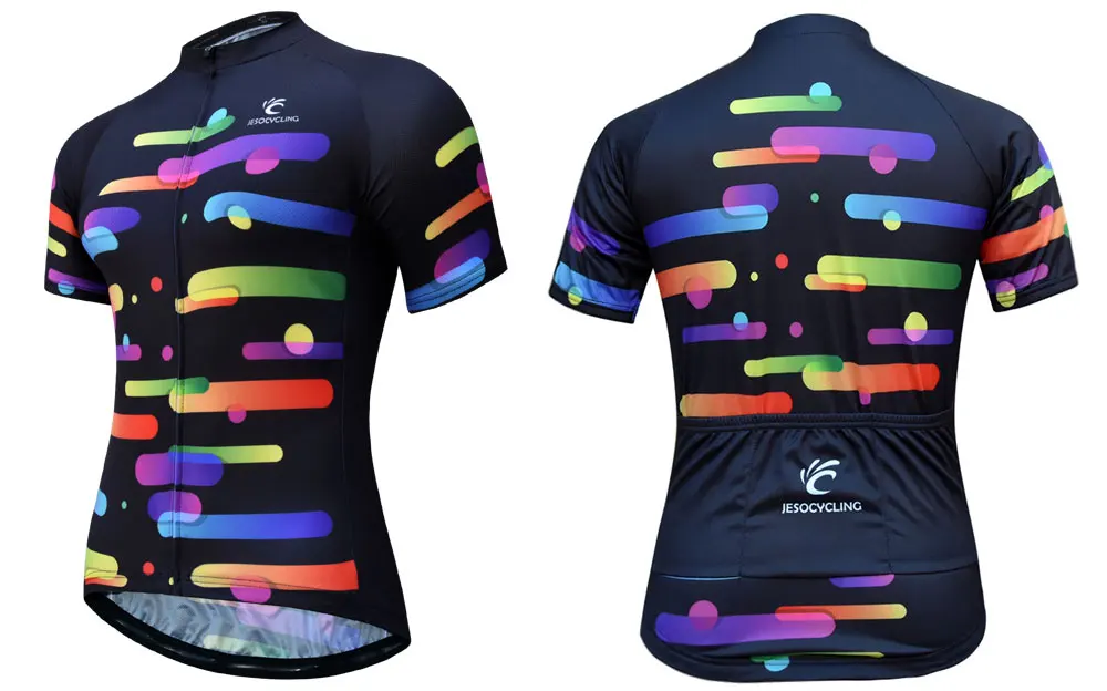 New Pro Team Cycling Jersey Women Short Sleeve MTB Bike Jersey Breathable Quick-dry Bicycle Clothing Full Zipper Cycling Wear