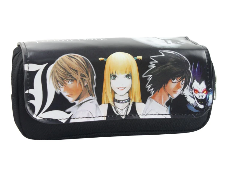 Death Note Anime Cosmetic Cases L Lawliet And Misa Amane Multifunction Student Pencil Case Yagami Light Cartoon Purse Cosmetic Bags Cases Aliexpress