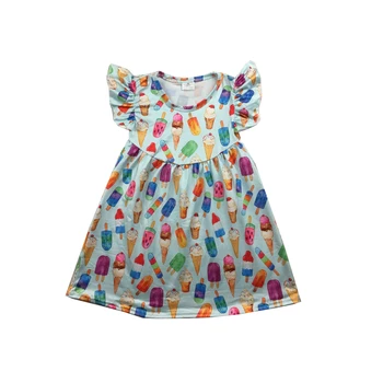 

colorful girls summer dresses poopsicle pattern pearl dress adorable design for girl