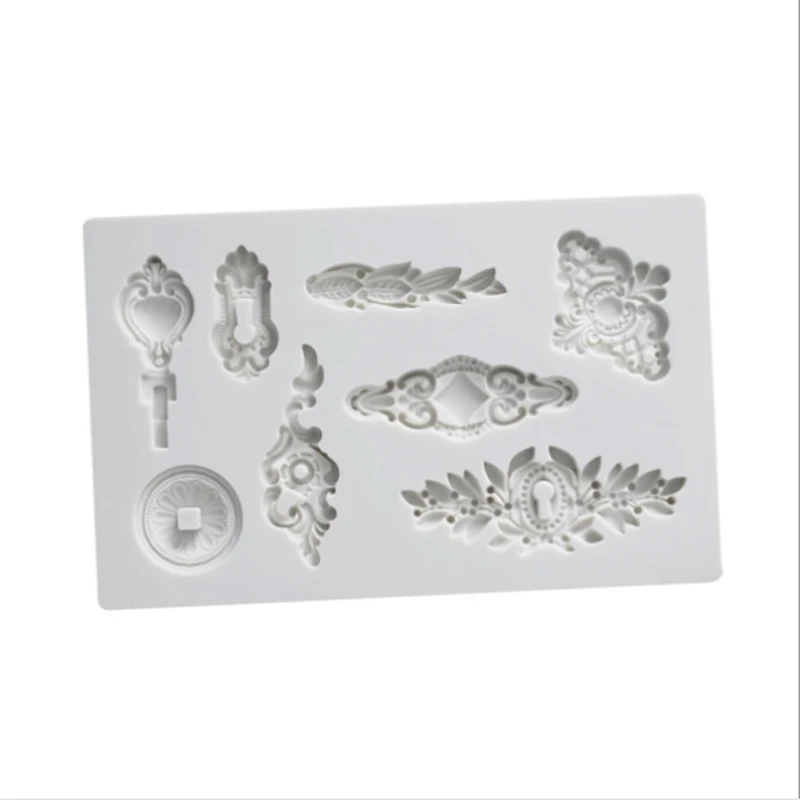 Embossed Pattern Molds Fondant Cakes Decorating Tools Silicone Molds Sugarcraft Chocolate Baking Tools For Cakes Gumpaste Fimo