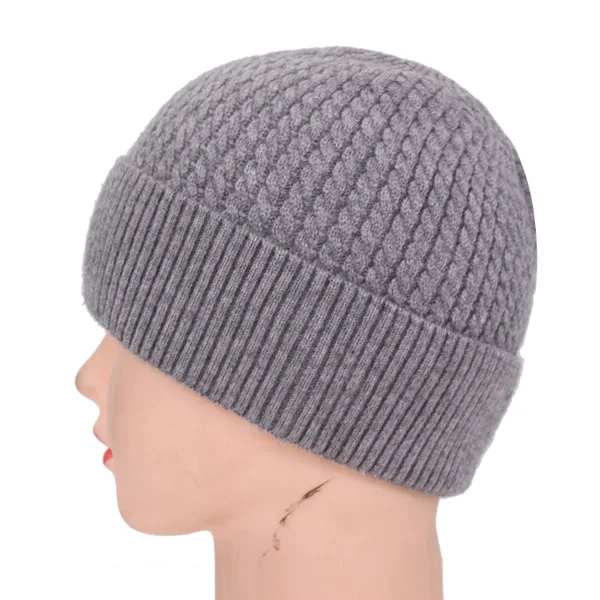 gray Однотонные шапки Skullies, женские зимние шапки бини, женские вязаные шапки, спортивные шапки, женские зимние шапки для женщин, s - Цвет: gray
