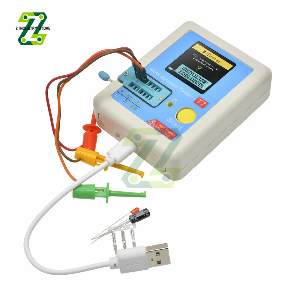 Измеритель транзистора мультиметр измеритель емкости триода диода Φ LCR-TC1 MOS/PNP/NPN