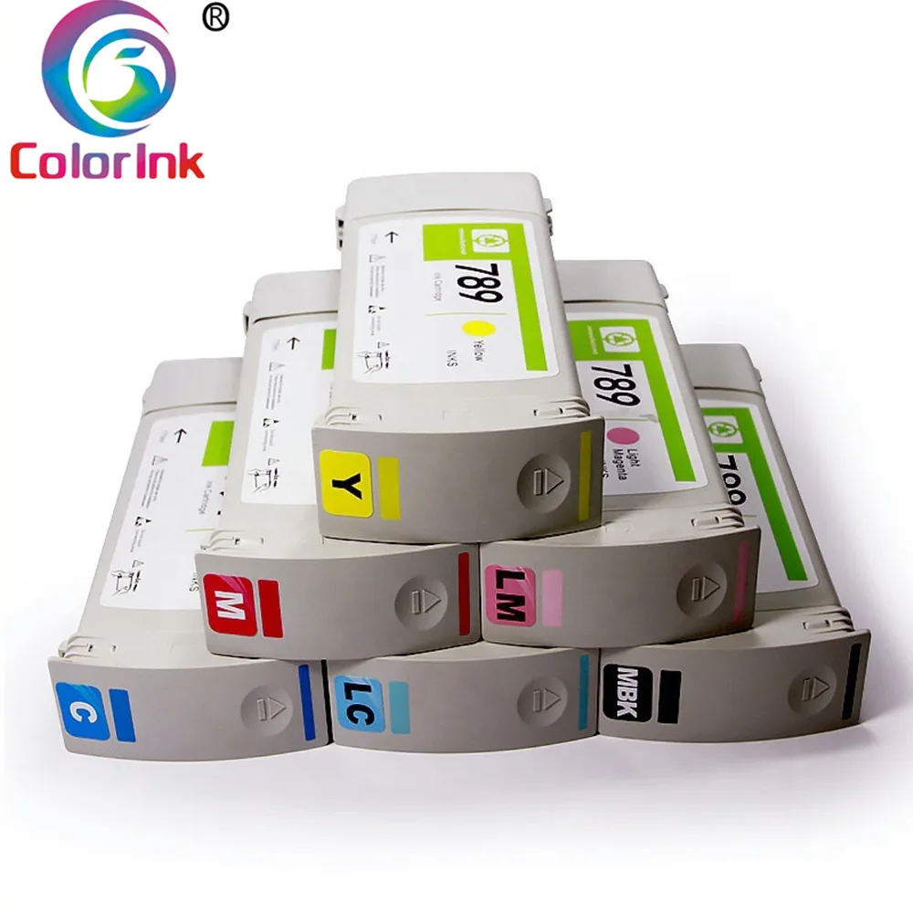 ColoInk For HP 789 Replacement Ink Cartridge CH615A With Latex Ink For HP Designjet L25500 Printer 6 Colors high quality