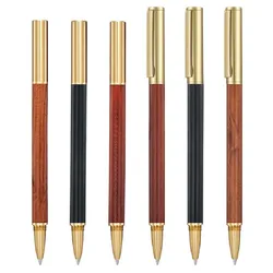 Stylo à Gel en bois de santal rouge, 0.5mm, encre noire, stylo en bois, papeterie scolaire, outils de Signature d'affaires, fournitures de bureau pour étudiants 