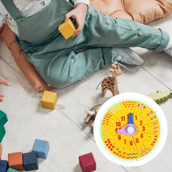 

1 Pc Puzzle Block Educational Time Puzzle Block Learning Toy Teaching Clock for Kids Baby Toddler