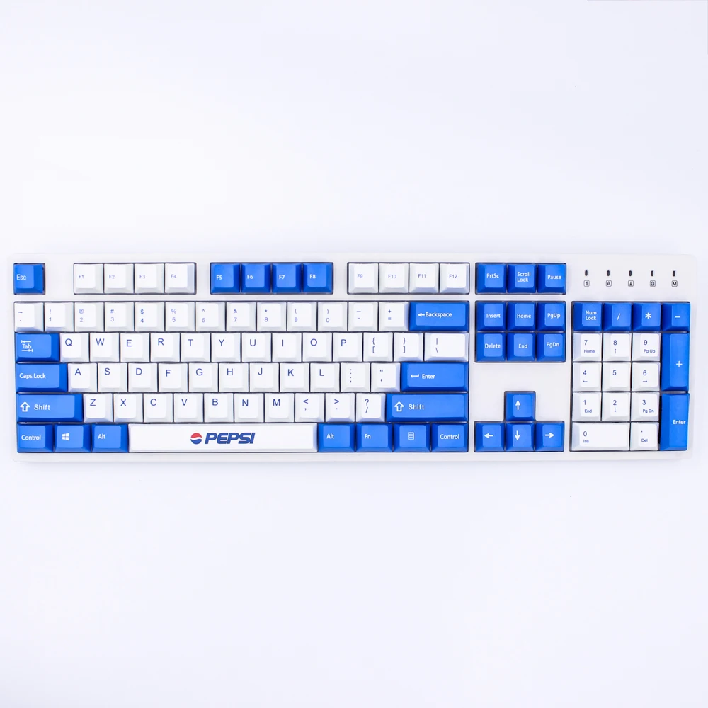 MP краситель-сублимированный PEPSI keycap 87/108 клавиш толстые клавишные колпачки pbt выключатель MX Cherry/NOPPOO/Флик механическая клавиатура колпачка