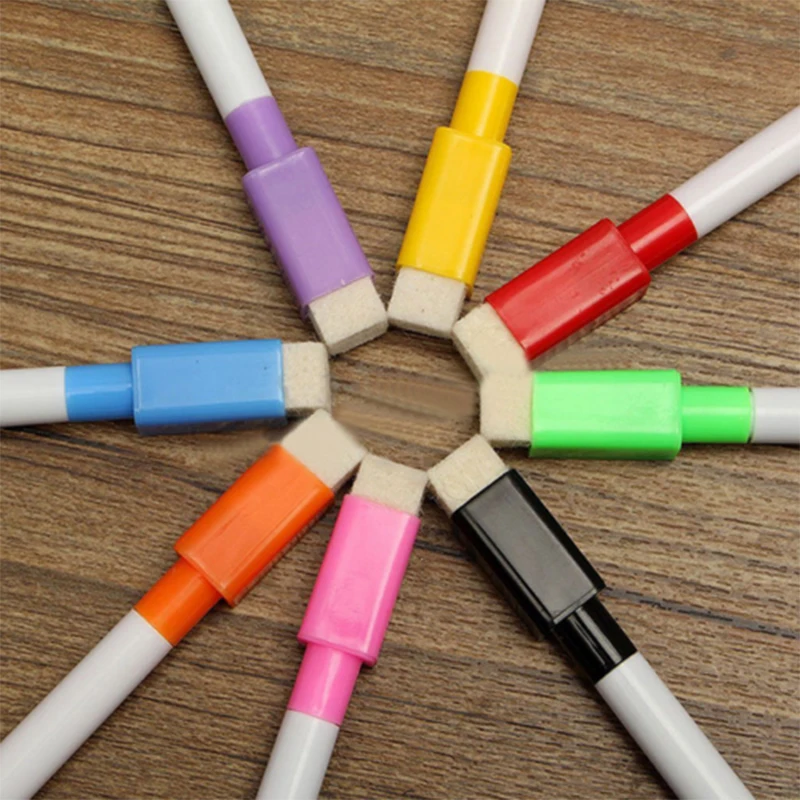 

8pcs/set Magnetic Colour Set White Board Marker Pen Dry Pipe Markers Sasy Wipe