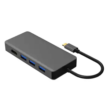 

USB C Type C To HDMI Adapter Hub with 3 USB 3.0 Converter for Macbook
