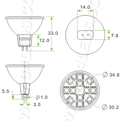 MR11 светодиодный лампы 12 шт SMD5050 AC/DC 12 V/24 V Стекло крышка Дисплей произведения искусства освещения 5 шт./лот