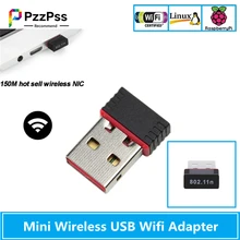PzzPss – Mini adaptateur Wifi USB sans fil 802.11N, 150Mbps, Dongle récepteur USB 2.0, carte réseau pour ordinateur de bureau et portable, Windows et MAC