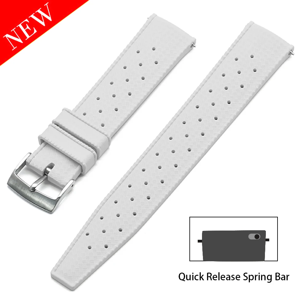 Bracelet Caoutchouc FKM Pour IWC Pilot Portuguese Portofino – 20mm Ou 22mm Quick Release