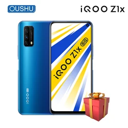 Оригинальный IQOO Z1x двойной режим 5G мобильный телефон 8 ГБ 128 5000 мА/ч, 33 Вт мгновенная зарядка 6,57 ''120 Гц гоночный Экран 48MP смартфон