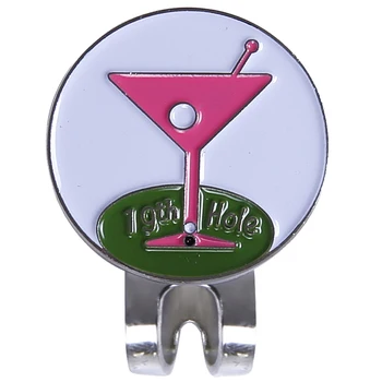 

Magnetic cap clip removable zinc alloy golf pink goblet marking set