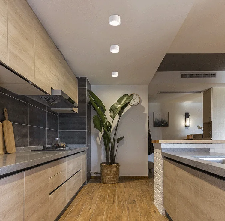 led明装筒灯超薄免打孔过道灯客厅背景墙家用北欧吸顶式小射灯COB-tmall_11