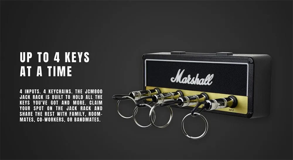 Реечный усилитель Marshall Jack II, винтажный гитарный усилитель, держатель для ключей, 2,0, Marshall JCM800, держатель для ключей Marshall