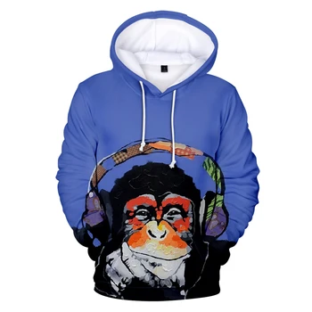 

2019 new Chimpanzee Hoodies in boys/girls Sweatshirts long sleeve autumn harajuku design novelty pullovers Gorilla cool 3D coats
