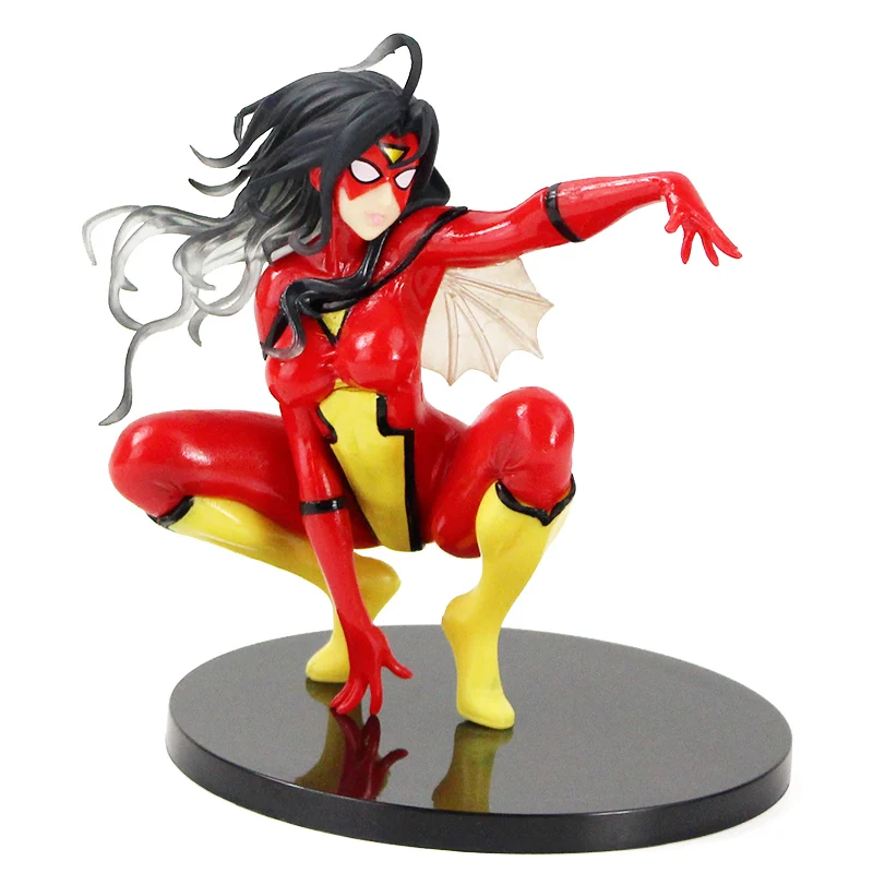14cm Bishoujo Statue Spider-Woman Action Figure 1/7 Scale Spider Woman PVC Collectible Figurines Model Toy gifts