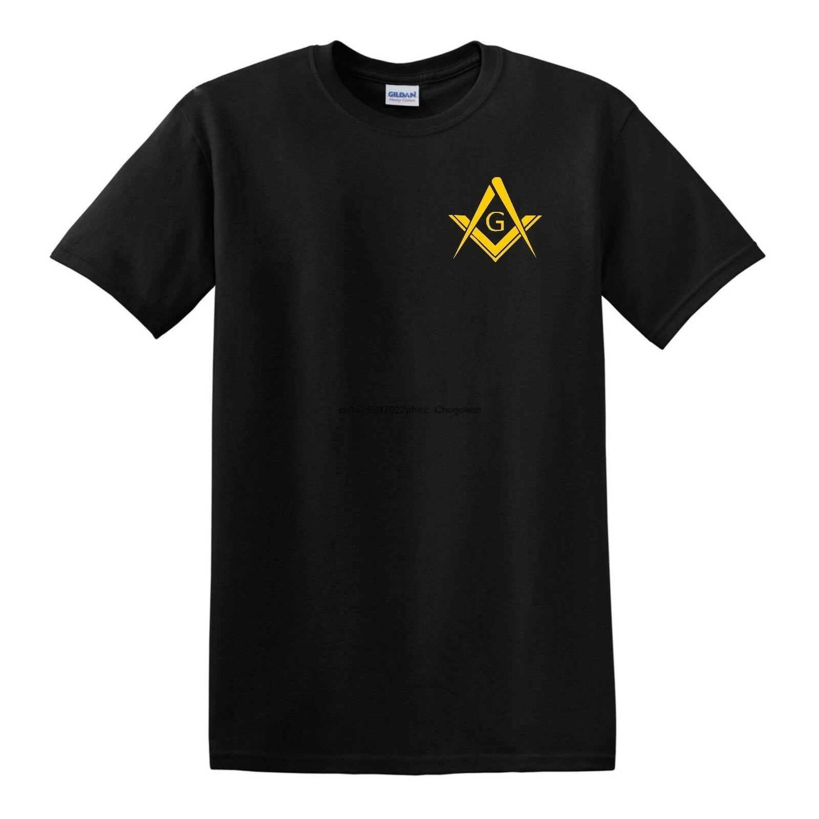 Футболка с логотипом Freemason Masonic левая большая квадратная компасом A.&amp M |
