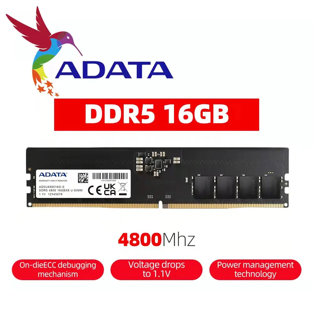 ADATA New XPG LANCER DDR5 D модуль ОЗУ 16 Гб 4800 МГц Память память для настольного ПК |