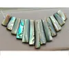 Women Fashion Jewelry New Zealand Abalone Shell Oblong Pendant Bead 13pcs 1Set  C3170 2