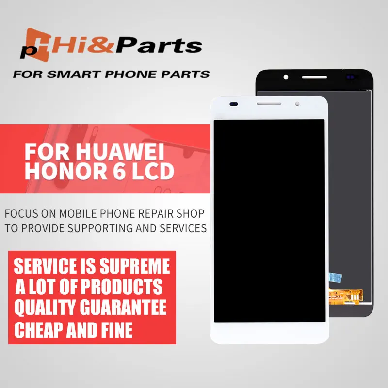 Для Huawei Honor 6 ЖК-дисплей сенсорный экран дигитайзер сборка стеклянная панель для