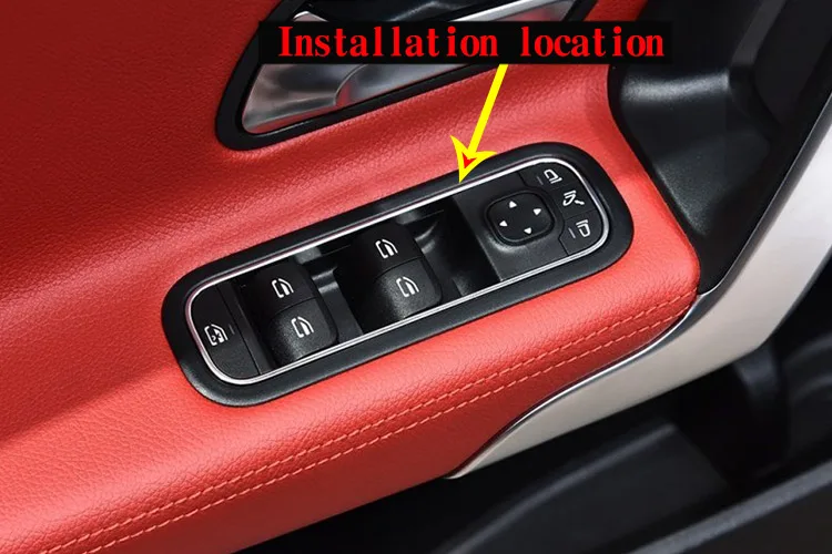 ABS хром для Mercedes benz A Class W177 автомобильные оконные кнопки рамка отделка Аксессуары