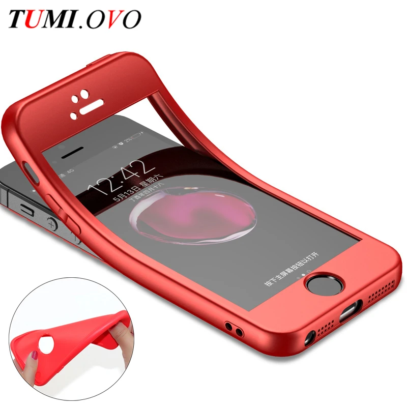 360 Full Body Soft Silicon Case For Iphone 5 5s 5se 6 6s 7 Plus Case Protect Tpu Silicone Flexible Soft Protective Phone Cases Case For Iphone Phone Casessilicone Case Aliexpress