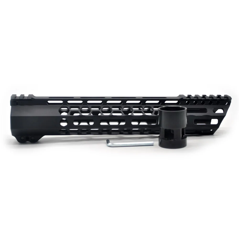 Aplus 11 дюймов Длина Сверхлегкий косой срез Дизайн M-lok Handguard рельсовый зажим Picatinny Mount System_black анодированный